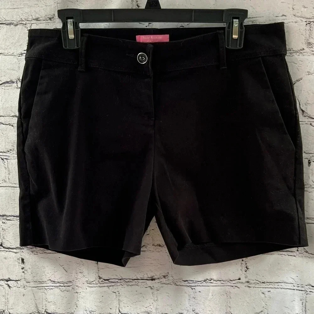 Isaac Mizrahi New‎ York Black Chino Shorts 5” Inseam Size 8